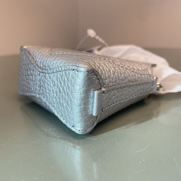 Tiffany & Co. Please Return To Tiffany Nano Micro Bag CHARM Silver Leather Italy - Picture 6 of 7